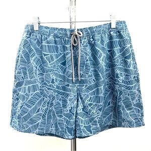 HUK Fishing Blue Swim Trunks Swimsuit Mens Size MEDIUM EUC